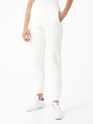 Gina Tricot Tapered Bukser i hvid: forside