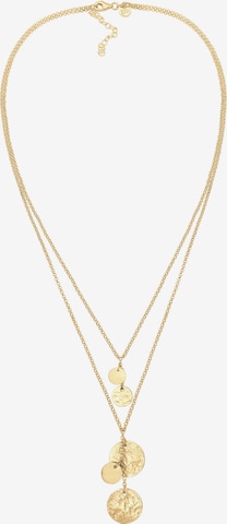 ELLI PREMIUM Ketting 'Geo' in Goud: voorkant