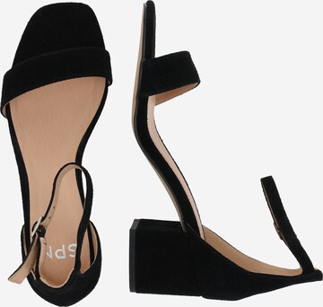 Sandales à lanières 'Ivette Sandal' SPM en noir