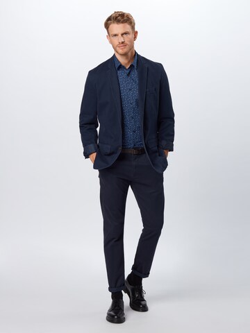 OLYMP Slim fit Overhemd in Blauw