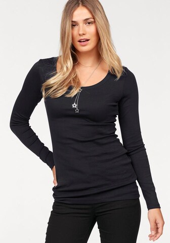 FLASHLIGHTS Langarmshirt in Rot