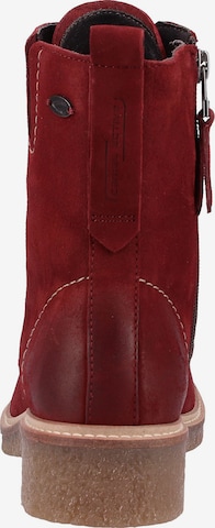 CAMEL ACTIVE Lace-Up Ankle Boots in Red