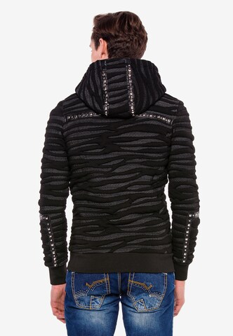 CIPO & BAXX Sweatjacke in Schwarz