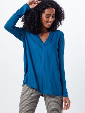 Kaffe - Blusa 'Calina' en azul: frente