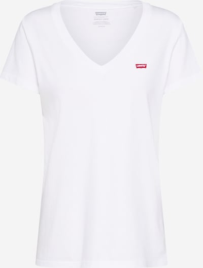 LEVI'S ® Shirt 'Perfect Vneck' in rot / weiß, Produktansicht