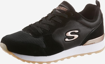 Baskets basses 'Goldn Gurl' SKECHERS en noir : devant