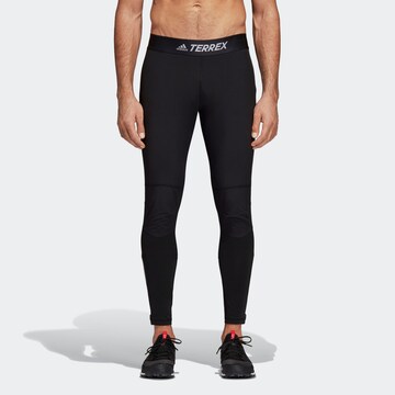 ADIDAS TERREX Skinny Sporthose 'Agravic' in Schwarz: Vorderseite