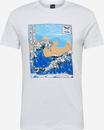 Iriedaily T-Shirt 'Trash Wave' in Weiß: predná strana
