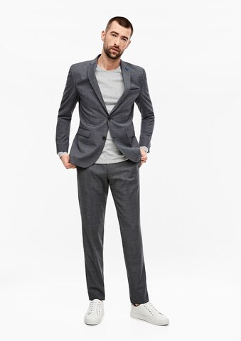 s.Oliver BLACK LABEL Slim fit Business-colbert in Grijs: voorkant