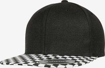 Flexfit Cap 'Checkerboard' in Black: front