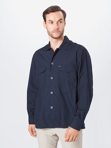 Coupe regular Chemise 'Officer' TOMMY HILFIGER en bleu : devant