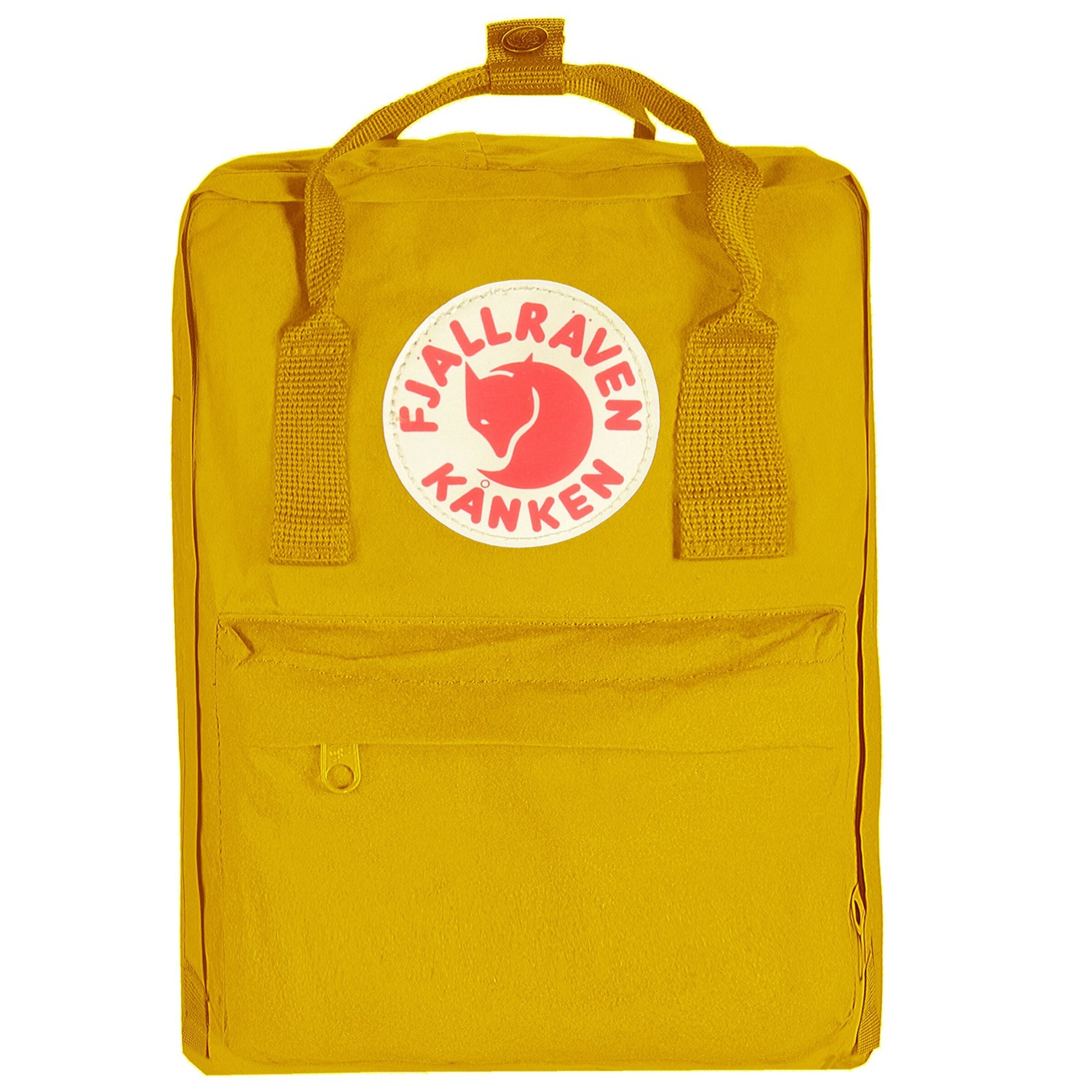 Zaino di Fjällräven in giallo: frontale