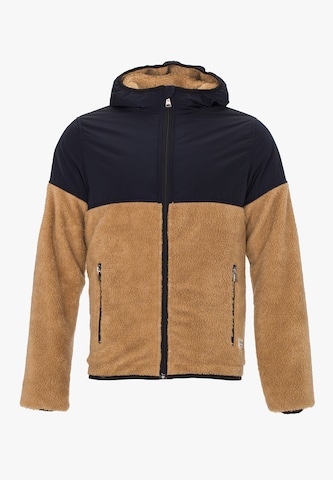 PLUS EIGHTEEN Between-Season Jacket in Brown: front