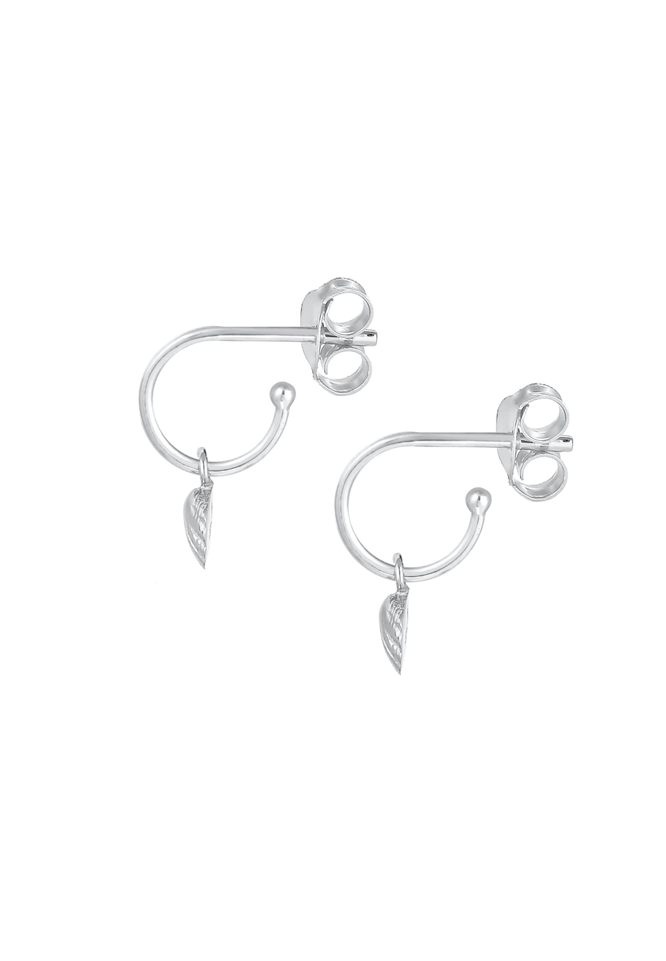 ELLI Ohrringe Creole, Muschel in Silber