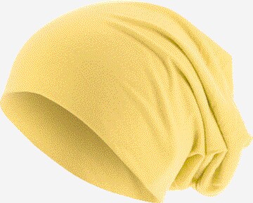 MSTRDS Beanie in Yellow: front