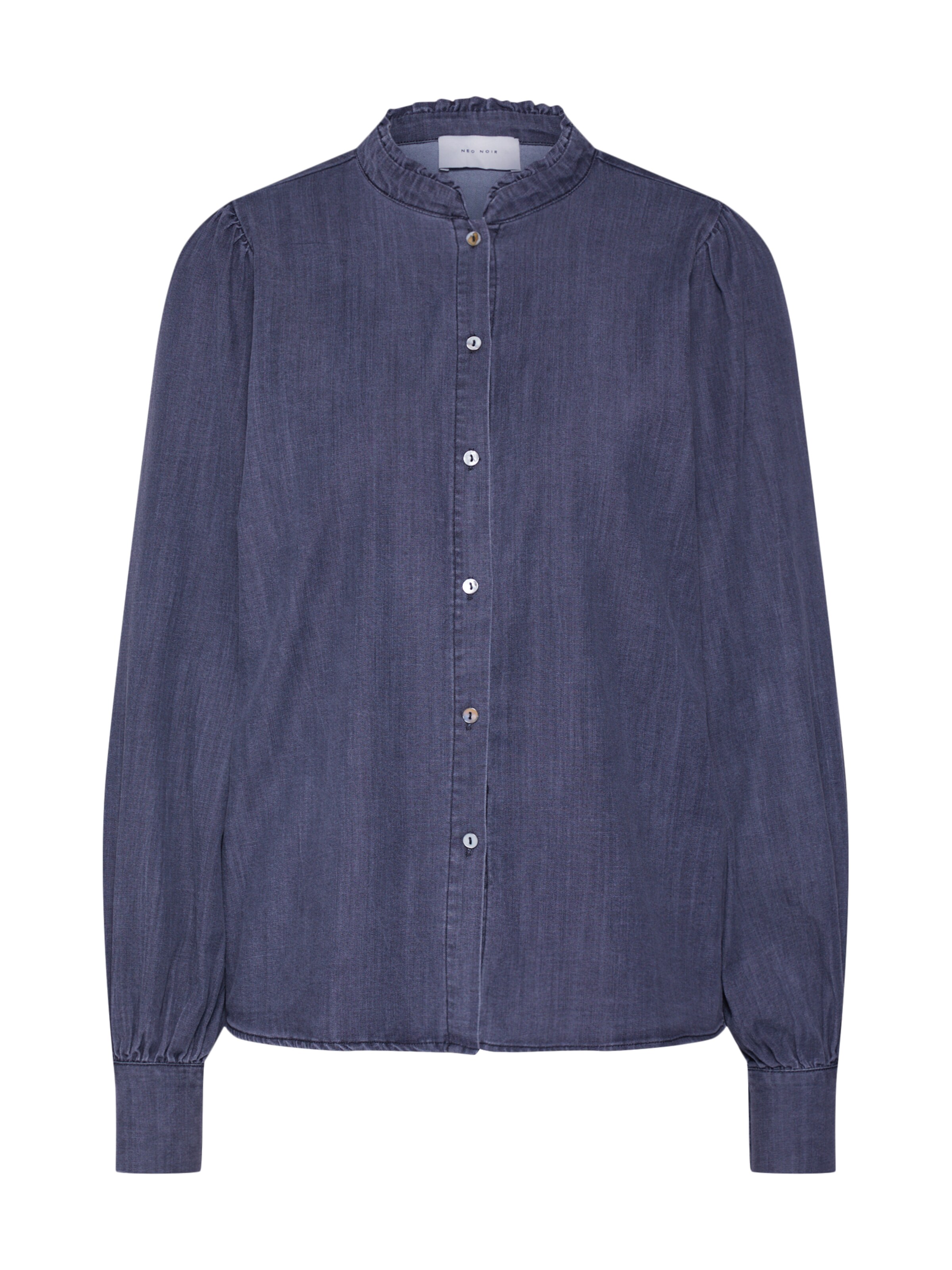 Neo Noir - Blouse 'Rika Chambray' in de kleur Duifblauw
