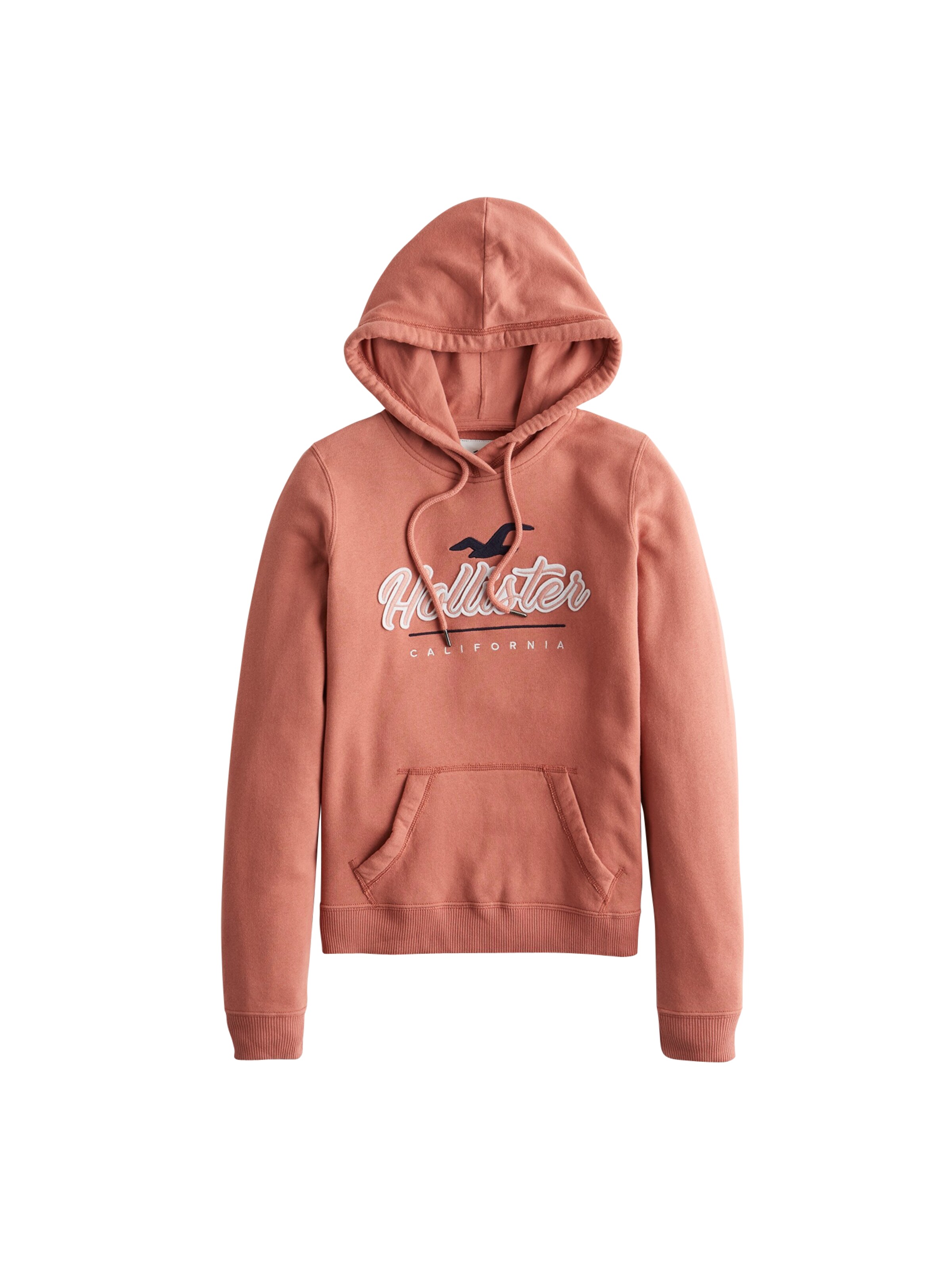 HOLLISTER - Sweatshirt 'BTS19-CLASSIC POPOVER' in de kleur Koraal