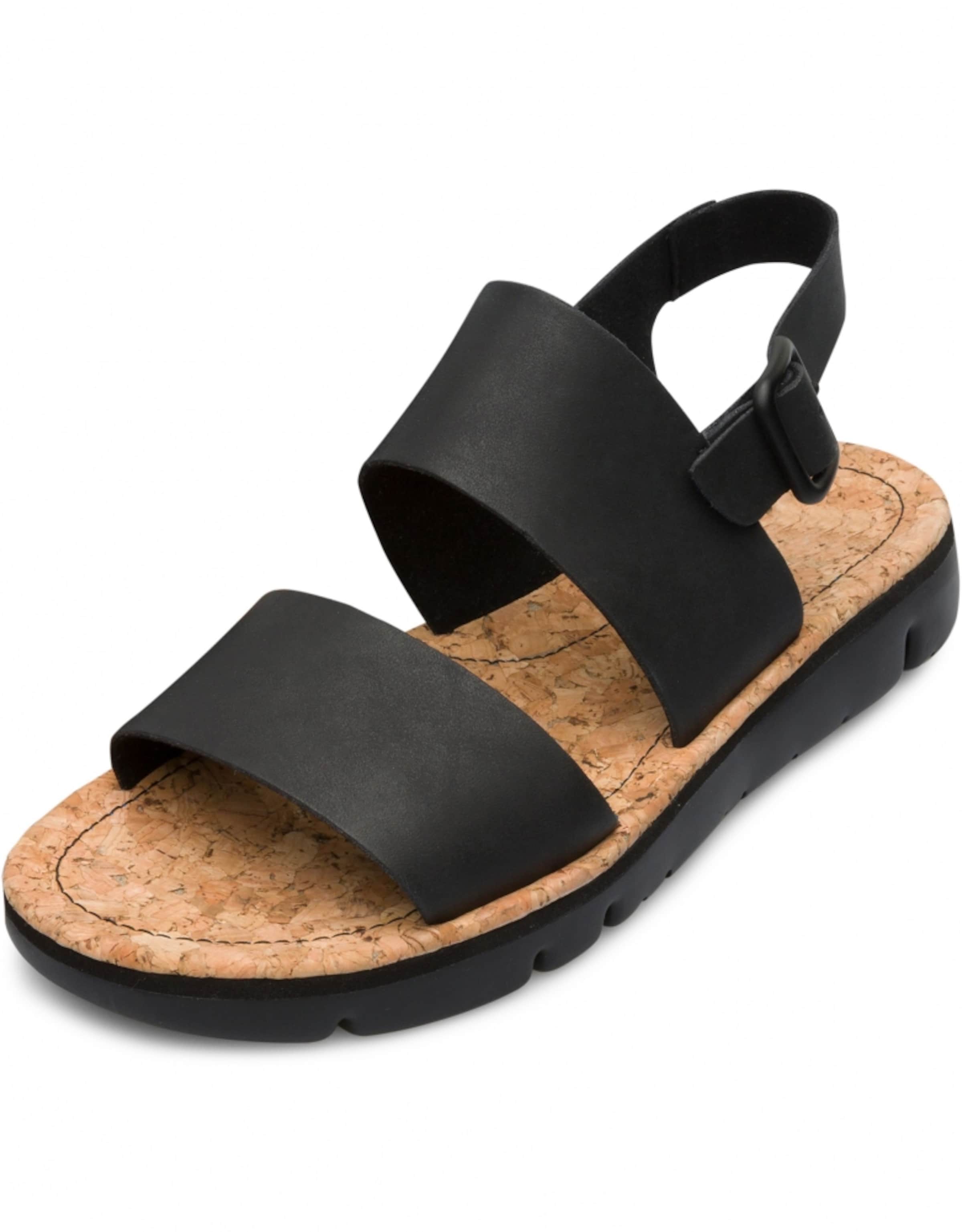 CAMPER Sandalen ' Oruga ' in Schwarz: Vorderseite
