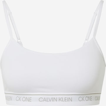 Soutien-gorge Calvin Klein Underwear en blanc : devant