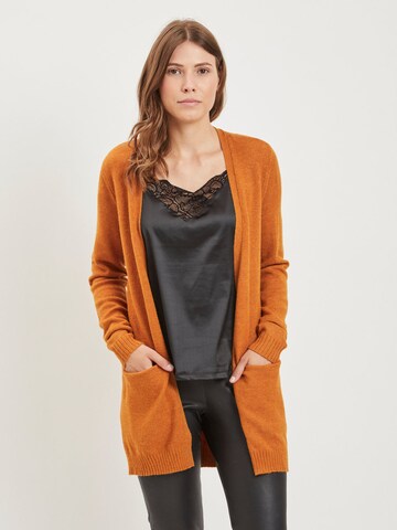 VILA Strickjacke 'Ril' in Braun: Vorderseite