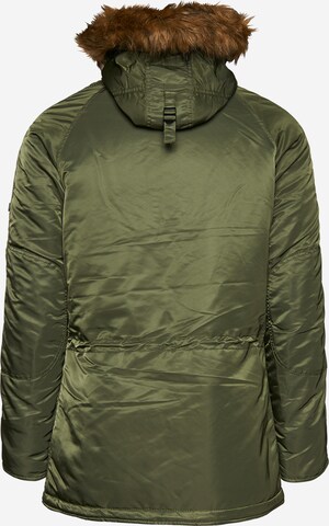 ALPHA INDUSTRIES Zimní parka 'N3B VF 59' – zelená