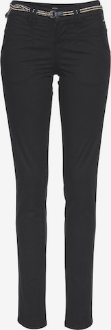 KangaROOS Chino Pants in Black: front