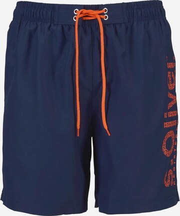 s.Oliver Board Shorts in Blue: front