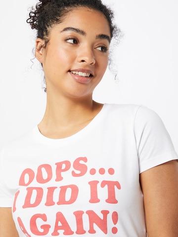 EINSTEIN & NEWTON - Camiseta 'Oops' en blanco
