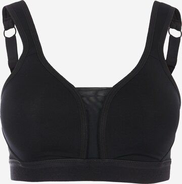 Push-up Reggiseno sportivo di ODLO in nero: frontale