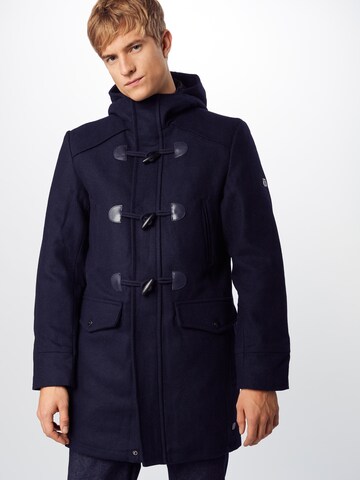 INDICODE JEANS Dufflecoat 'Liam Solid' in Blau: predná strana