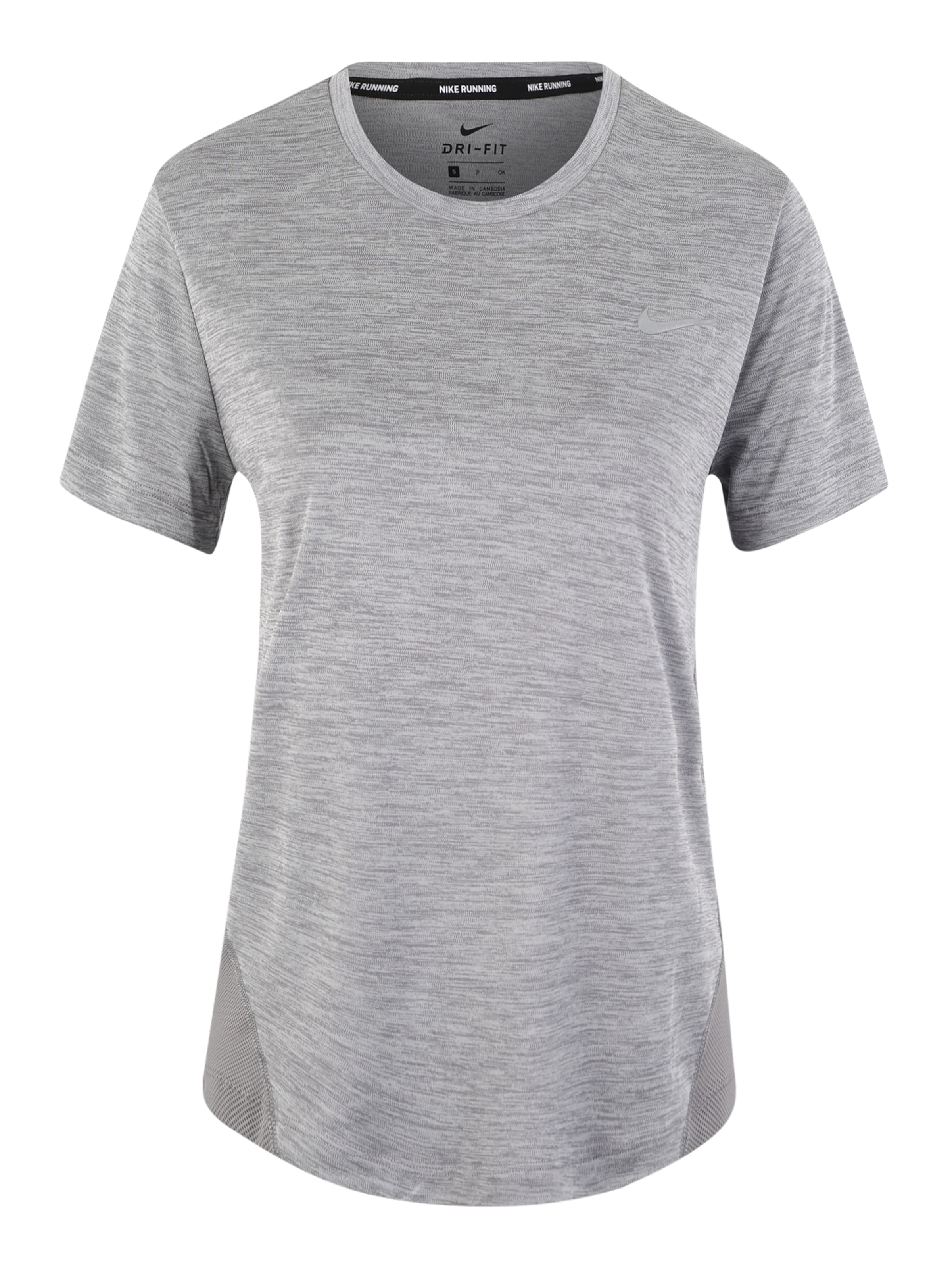 NIKE - Functioneel shirt 'MILER' in de kleur Grijs