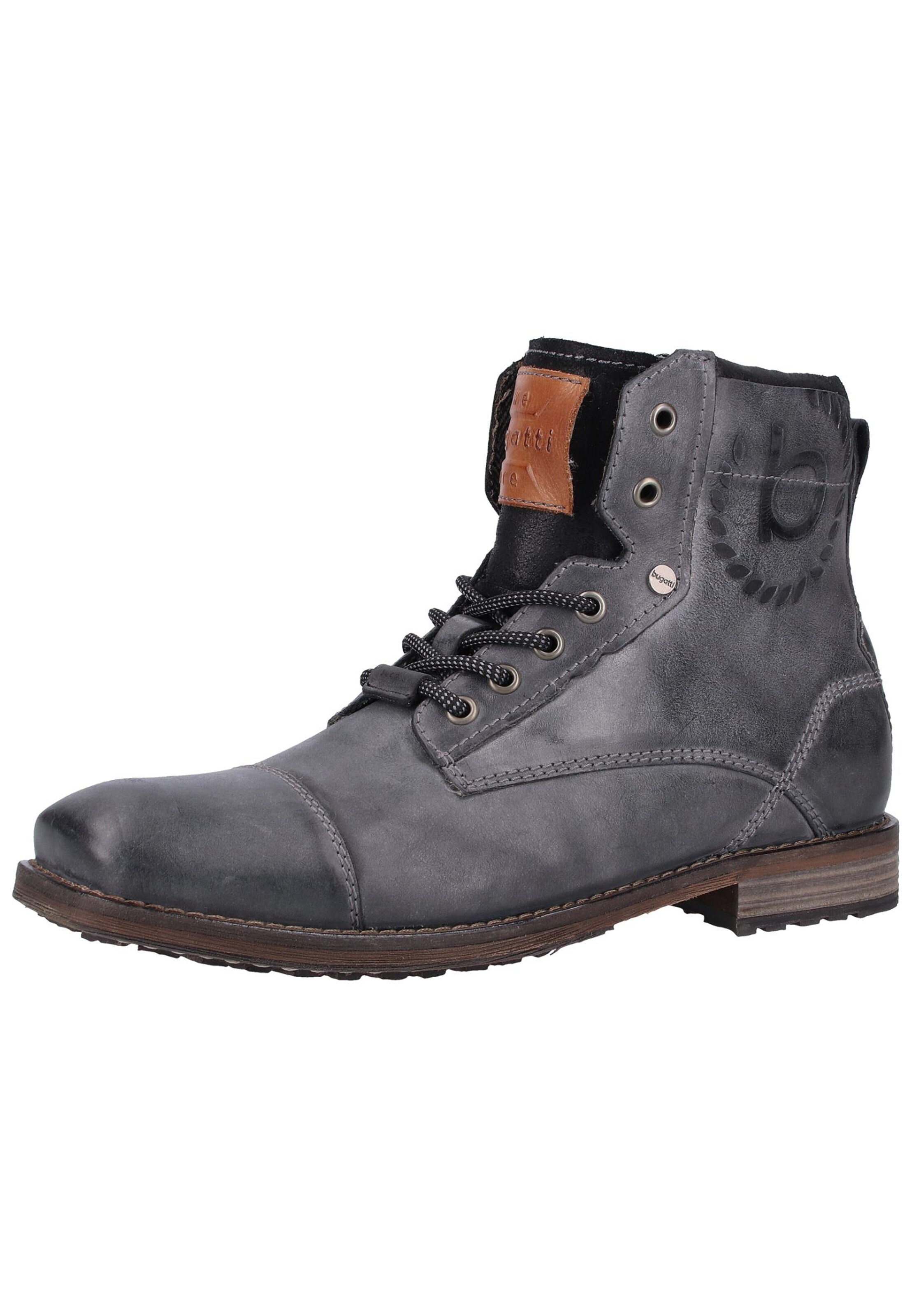 bugatti - Veterlaarzen in de kleur Grijs