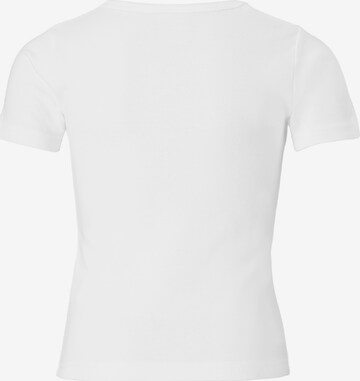 LOGOSHIRT T-Shirt "I Love My Hair" in Weiß