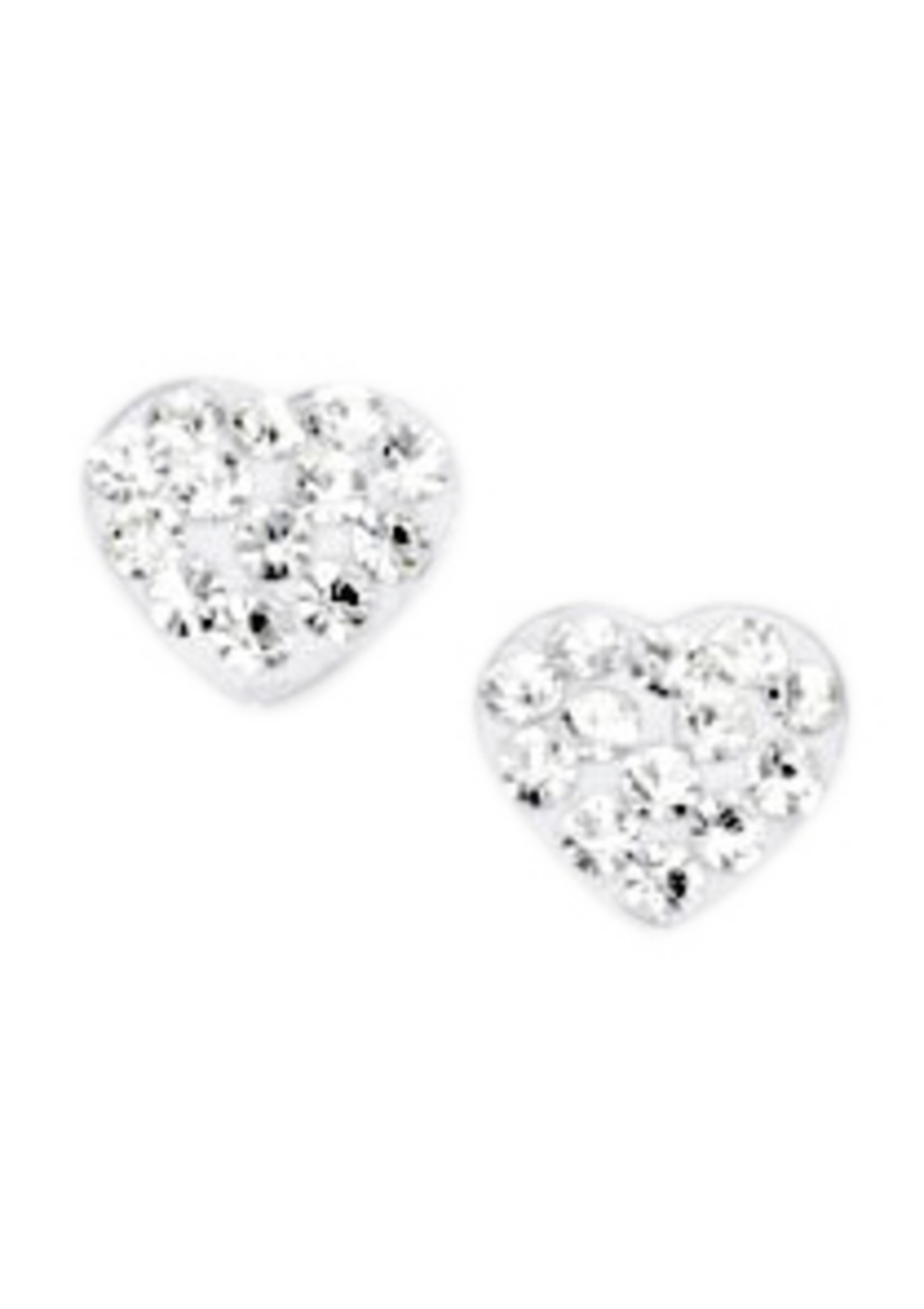 FIRETTI Earrings 'Herz' in Silver: front