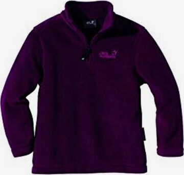 JACK WOLFSKIN Athletic Sweatshirt 'Backwoods' in Purple: front
