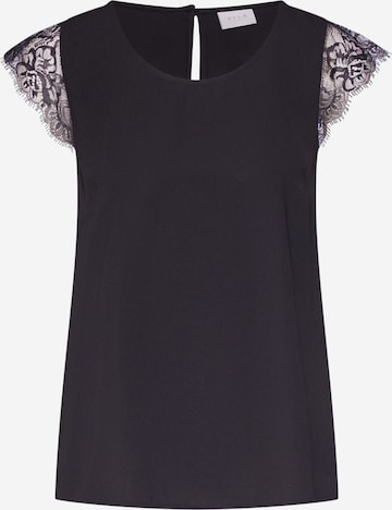 VILA - Blusa en negro: frente