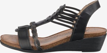 REMONTE Strap Sandals in Black