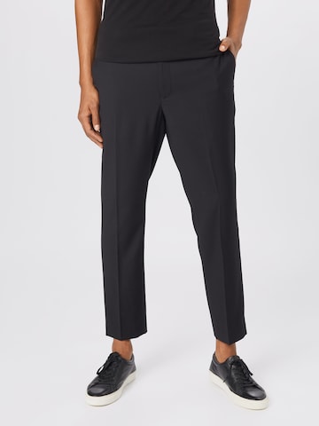 Regular Pantaloni cu dungă de la BURTON MENSWEAR LONDON pe negru: față