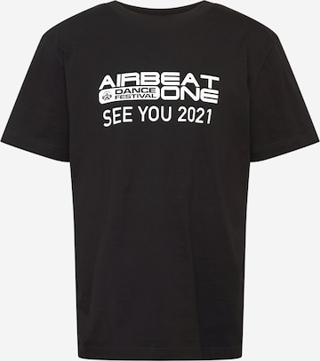 ABOUT EVERYONE T-Shirt 'Airbeat' i svart: forside