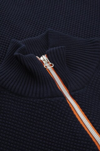 Kronstadt Knit Cardigan 'Erik Zip' in Blue