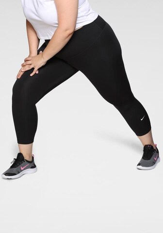 NIKE Skinny Sportovní kalhoty – černá