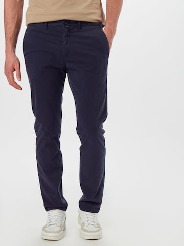 Marc O'Polo - Slimfit Calças chino 'Malmö' em azul: frente