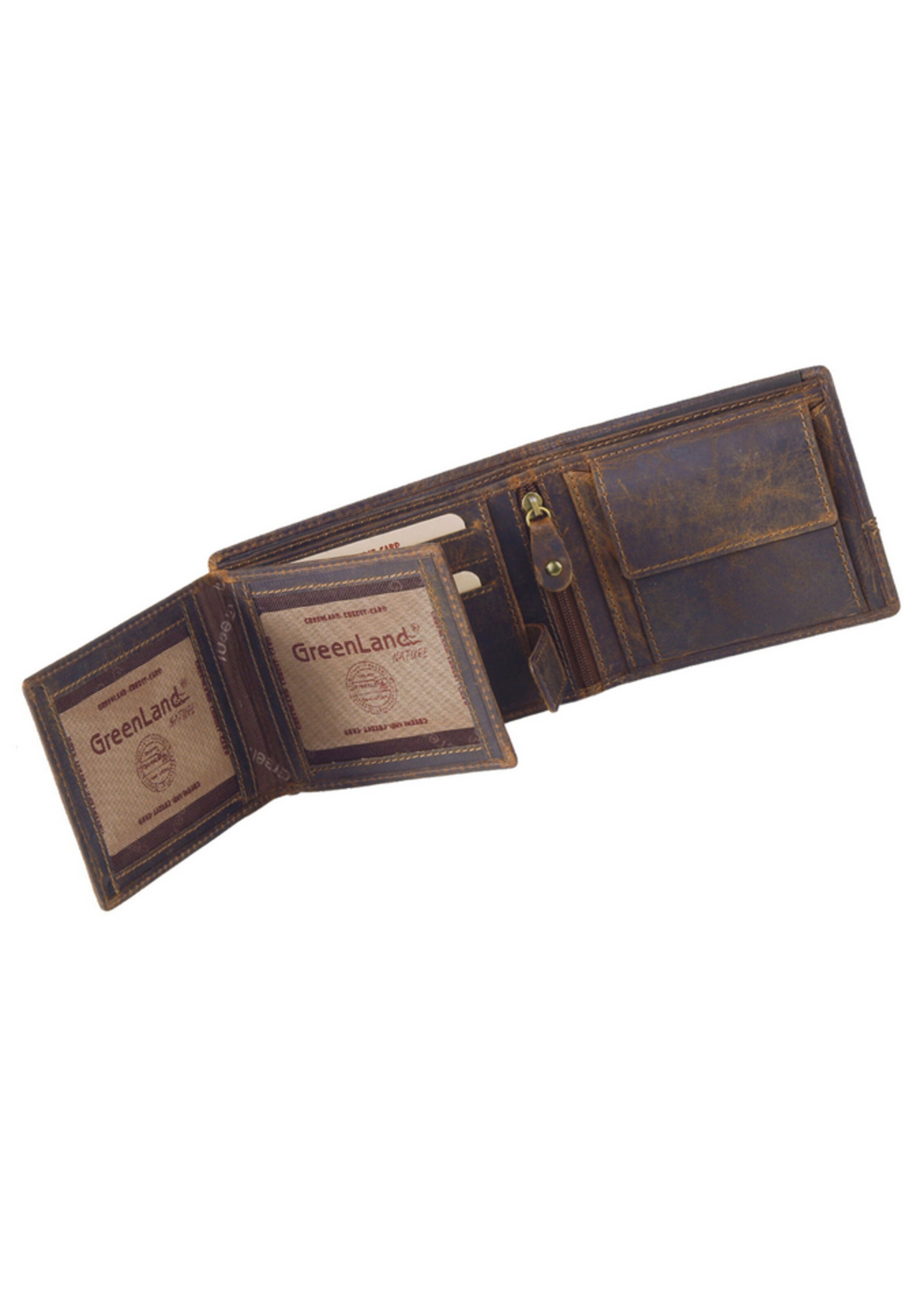 Portamonete di Greenland Nature in marrone