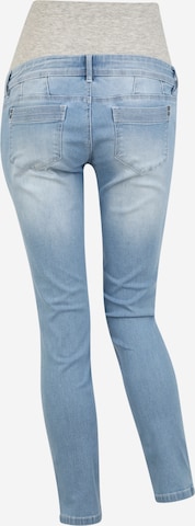 MAMALICIOUS Slimfit Jeans in Blau