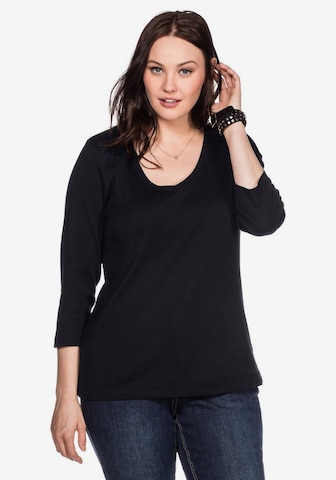 T-shirt SHEEGO en noir : devant