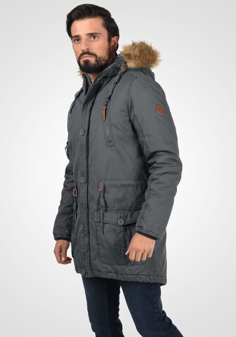 !Solid Winterparka 'Clark' in Grijs: voorkant