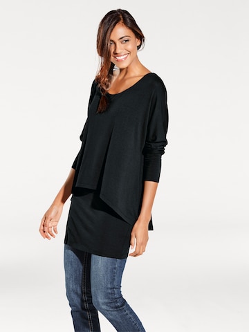 Maglietta di heine in nero: frontale