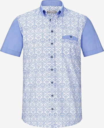 Shirtmaster Kurzarmhemd ' Portuguese ' in Blauw