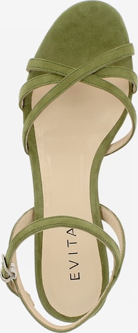 EVITA Strap Sandals 'Salvina' in Green