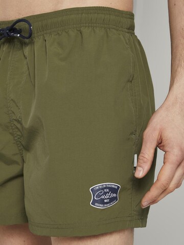 TOM TAILOR Board Shorts 'Tulio' in Green